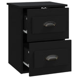 ZNTS Wall-mounted Bedside Cabinets 2 pcs Black 41.5x36x53cm 816395