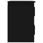 ZNTS Wall-mounted Bedside Cabinets 2 pcs Black 41.5x36x53cm 816395
