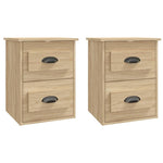 ZNTS Wall-mounted Bedside Cabinets 2 pcs Sonoma Oak 41.5x36x53cm 816399