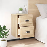 ZNTS Wall-mounted Bedside Cabinets 2 pcs Sonoma Oak 41.5x36x53cm 816399