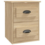 ZNTS Wall-mounted Bedside Cabinets 2 pcs Sonoma Oak 41.5x36x53cm 816399