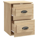 ZNTS Wall-mounted Bedside Cabinets 2 pcs Sonoma Oak 41.5x36x53cm 816399