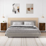 ZNTS Wall-mounted Bedside Cabinets 2 pcs Smoked Oak 41.5x36x53cm 816403