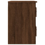 ZNTS Wall-mounted Bedside Cabinets 2 pcs Brown Oak 41.5x36x53cm 816407