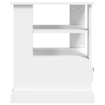 ZNTS Side Table White 50x50x60 cm Engineered Wood 816408