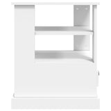 ZNTS Side Table White 50x50x60 cm Engineered Wood 816408
