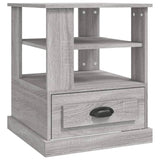ZNTS Side Table Grey Sonoma 50x50x60 cm Engineered Wood 816414