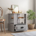 ZNTS Side Table Grey Sonoma 50x50x60 cm Engineered Wood 816414