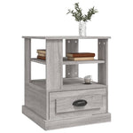 ZNTS Side Table Grey Sonoma 50x50x60 cm Engineered Wood 816414