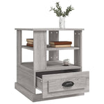 ZNTS Side Table Grey Sonoma 50x50x60 cm Engineered Wood 816414