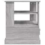 ZNTS Side Table Grey Sonoma 50x50x60 cm Engineered Wood 816414