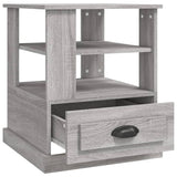 ZNTS Side Table Grey Sonoma 50x50x60 cm Engineered Wood 816414