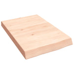 ZNTS Wall Shelf 40x60x cm Untreated Solid Wood Oak 363517