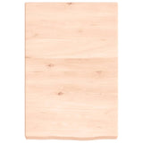 ZNTS Wall Shelf 40x60x cm Untreated Solid Wood Oak 363517
