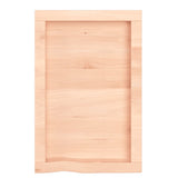 ZNTS Wall Shelf 40x60x cm Untreated Solid Wood Oak 363517