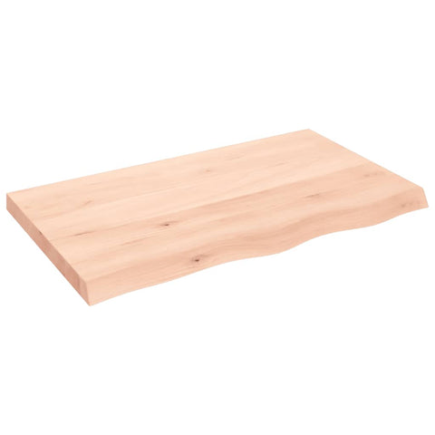 ZNTS Wall Shelf 100x60x cm Untreated Solid Wood Oak 363571