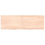 ZNTS Wall Shelf 120x40x cm Untreated Solid Wood Oak 363575