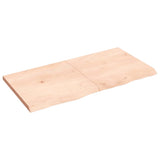 ZNTS Wall Shelf 120x60x cm Untreated Solid Wood Oak 363578