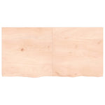 ZNTS Wall Shelf 120x60x cm Untreated Solid Wood Oak 363578