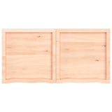 ZNTS Wall Shelf 120x60x cm Untreated Solid Wood Oak 363578