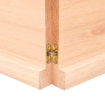 ZNTS Wall Shelf 120x60x cm Untreated Solid Wood Oak 363578