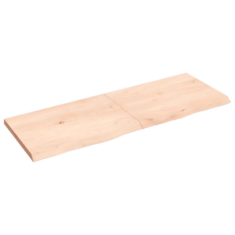 ZNTS Wall Shelf 140x50x cm Untreated Solid Wood Oak 363584