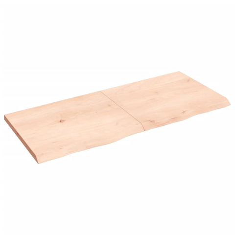 ZNTS Wall Shelf 140x60x cm Untreated Solid Wood Oak 363586