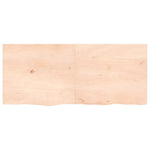ZNTS Wall Shelf 140x60x cm Untreated Solid Wood Oak 363586