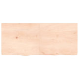 ZNTS Wall Shelf 140x60x cm Untreated Solid Wood Oak 363586