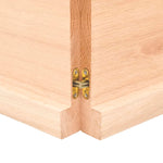 ZNTS Wall Shelf 140x60x cm Untreated Solid Wood Oak 363586