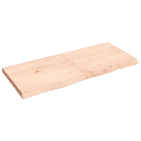 ZNTS Wall Shelf 140x60x cm Untreated Solid Wood Oak 363587