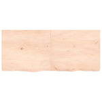 ZNTS Wall Shelf 140x60x cm Untreated Solid Wood Oak 363587