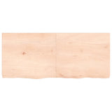 ZNTS Wall Shelf 140x60x cm Untreated Solid Wood Oak 363587