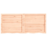 ZNTS Wall Shelf 140x60x cm Untreated Solid Wood Oak 363587