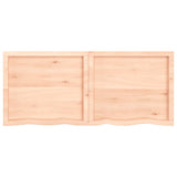 ZNTS Wall Shelf 140x60x cm Untreated Solid Wood Oak 363587