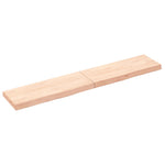 ZNTS Wall Shelf 160x30x cm Untreated Solid Wood Oak 363589