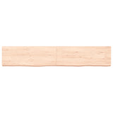 ZNTS Wall Shelf 160x30x cm Untreated Solid Wood Oak 363589