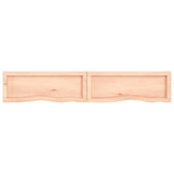 ZNTS Wall Shelf 160x30x cm Untreated Solid Wood Oak 363589