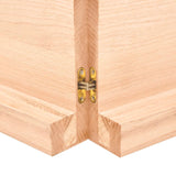 ZNTS Wall Shelf 160x30x cm Untreated Solid Wood Oak 363589