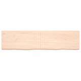 ZNTS Wall Shelf 160x40x cm Untreated Solid Wood Oak 363591