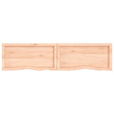 ZNTS Wall Shelf 160x40x cm Untreated Solid Wood Oak 363591