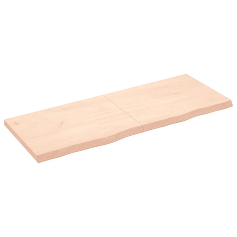 ZNTS Wall Shelf 160x60x cm Untreated Solid Wood Oak 363595