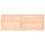 ZNTS Wall Shelf 160x60x cm Untreated Solid Wood Oak 363595