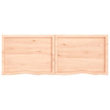 ZNTS Wall Shelf 160x60x cm Untreated Solid Wood Oak 363595