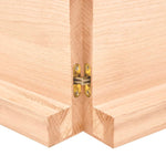 ZNTS Wall Shelf 160x60x cm Untreated Solid Wood Oak 363595