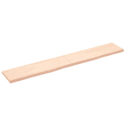 ZNTS Wall Shelf 180x30x cm Untreated Solid Wood Oak 363596