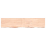 ZNTS Wall Shelf 200x40x cm Untreated Solid Wood Oak 363607