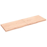 ZNTS Wall Shelf 200x60x cm Untreated Solid Wood Oak 363611