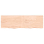 ZNTS Wall Shelf 200x60x cm Untreated Solid Wood Oak 363611