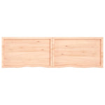 ZNTS Wall Shelf 200x60x cm Untreated Solid Wood Oak 363611